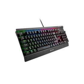 Gaming Tastatur Sharkoon 4044951026166 RGB Schwarz Spanisch Qwerty Spanisch
