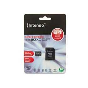 Micro-SD Minneskort med Adapter INTENSO 3413490 64 GB Klass 10