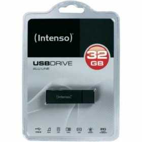 Minnessticka INTENSO Alu Line 3521481 USB 2.0 32GB Svart Antracitgrå 32 GB USB-minne