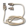 USB-kabel till mikro-USB och Lightning KSIX