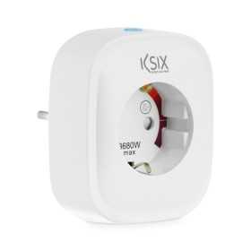 Intelligenter Stecker KSIX Smart Energy Slim WIFI 250V Weiß