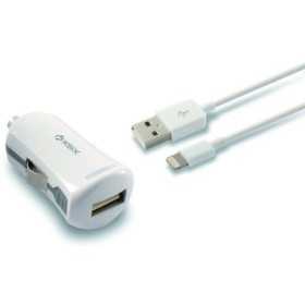 USB billaddare + MIFI ljuskabel KSIX Apple-compatible 2.4 A