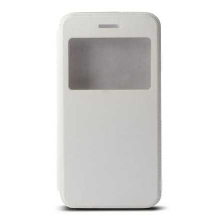 Housse Folio pour Mobile avec Fenêtre Iphone 6 Blanc