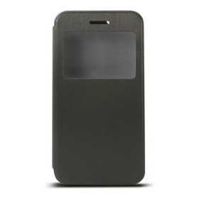 Housse Folio pour Mobile avec Fenêtre Iphone 6 Plus Noir