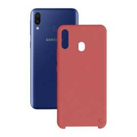 Mobile cover Samsung Galaxy M20 KSIX Soft Red