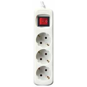 3-socket plugboard with power switch Silver Electronics 9637 3680W (3 m)