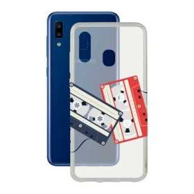 Protection pour téléphone portable Samsung Galaxy A20 KSIX Flex Cassettes TPU Transparent