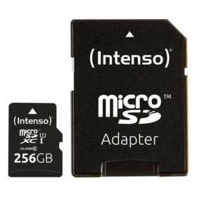 Micro-SD Minneskort med Adapter INTENSO 3423492 256 GB Svart