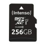 Micro-SD Minneskort med Adapter INTENSO 3423492 256 GB Svart