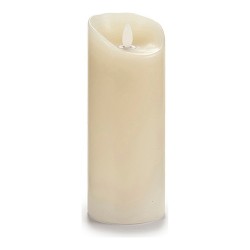 LED Candle Cream Plastic Wax 10 x 21,5 x 10 cm
