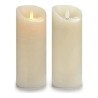 LED Candle Cream Plastic Wax 10 x 21,5 x 10 cm