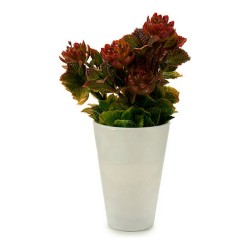 Plante décorative Rouge Orange Vert Plastique 10 x 22 x 10 cm Vert clair