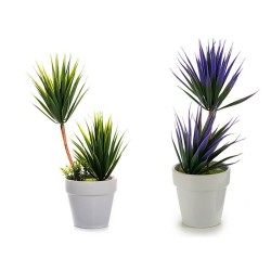 Plant pot Ceramic Purple Green Plastic 10 x 30 x 10 cm (9 x 9,5 x 5 cm)