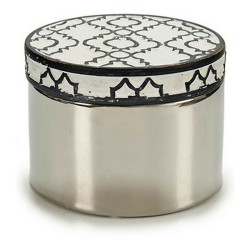 Box-Schmuckkästchen 8430852415684 aus Keramik Silberfarben 13,5 x 10 x 13,5 cm
