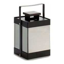 Lanterne à LED Noir Miroir 12,5 x 18,5 x 12,5 cm