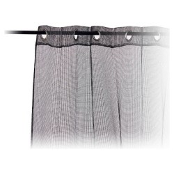 Curtains Black 1 x 260 x 140 cm