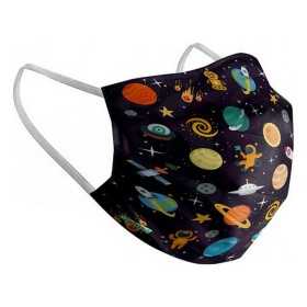 Hygienic Reusable Fabric Mask Space Children's