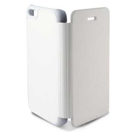 Housse Folio pour Mobile iPhone 5C KSIX Slim Blanc Polycarbonate