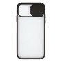 Mobile Phone Case with TPU Edge iPhone 12 Mini KSIX Duo Soft Cam Protect Black