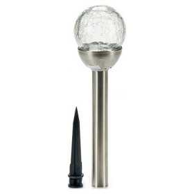 Glödlampsformad lampa Silver Metall Glas Plast (7,5 x 38 x 7,5 cm)