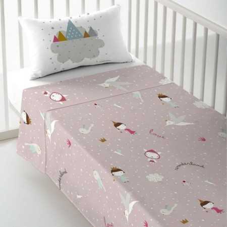 Cot Bedding Set Haciendo el Indio Wonderland Pink