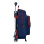 Schulrucksack mit Rädern 705 F.C. Barcelona M020B Granatrot Marineblau 27 x 33 x 10 cm