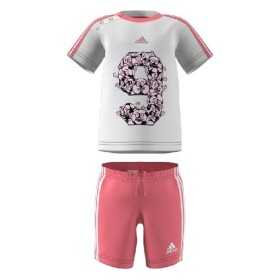 Kinder-Trainingsanzug Adidas Mädchen Weiß/Rosa