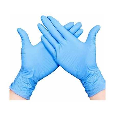 Vinyl-Einmal-Handschuhe Blau Latexfrei XL (100 uds) (Restauriert D)