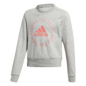 Sweat-shirt Enfant Adidas G BOLD CREW 0070 Gris