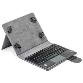 Bluetooth-tangentbord med tabletthållare Maillon Technologique MTKEYBLUETOUCHCB TOUCHPAD BLUETOOTH 9,7"-10,2" Svart