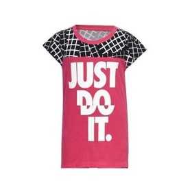 T shirt à manches courtes Enfant Nike 848-A72 Rose