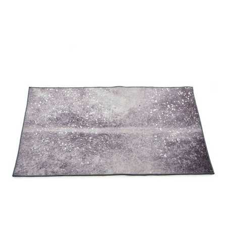 Teppich 100 x 150 cm Weiß Grau