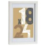 Wall photo frame 88748 White 24 x 2,5 x 32,5 cm MDF Wood (1 uds)