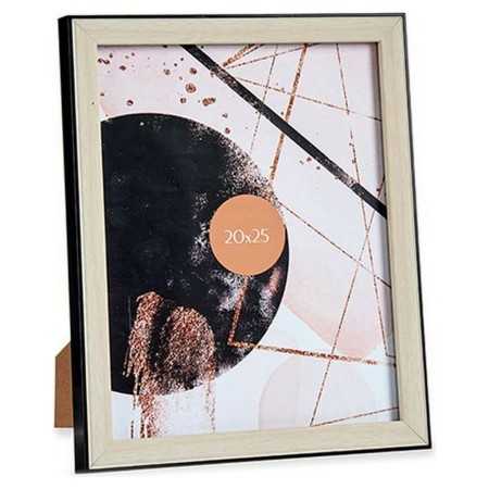 Photo frame 22,6 x 2 x 27,6 cm Black Brown Plastic Glass