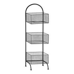 Shelves 20 x 99 x 32,5 cm Black Metal (20 x 99 x 32,5 cm)