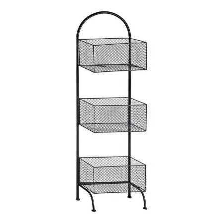 Shelves 20 x 99 x 32,5 cm Black Metal (20 x 99 x 32,5 cm)