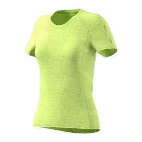 Women’s Short Sleeve T-Shirt Adidas FR SN 37C SS W CG1084 Yellow