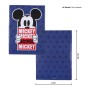 Ensemble de Papeterie Mickey Mouse Bleu (16 pcs)