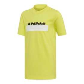 T shirt à manches courtes Enfant Adidas YB ID LIN TEE DV1652 Jaune