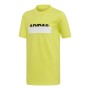 Child's Short Sleeve T-Shirt Adidas YB ID LIN TEE DV1652 Yellow