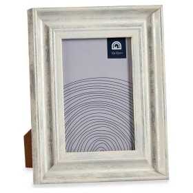 Photo frame Grey 16,2 x 2 x 21 cm Crystal Silver Wood Brown Plastic