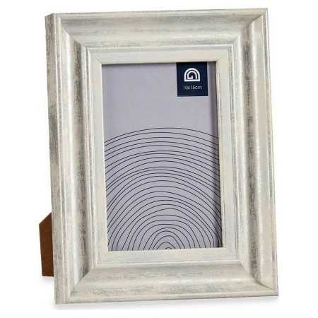 Photo frame Grey 16,2 x 2 x 21 cm Crystal Silver Wood Brown Plastic