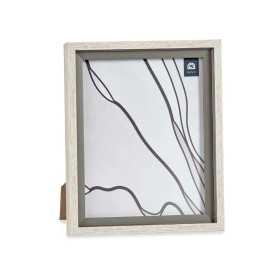 Photo frame Grey Brown 24 x 2 x 29 cm Crystal Wood Plastic