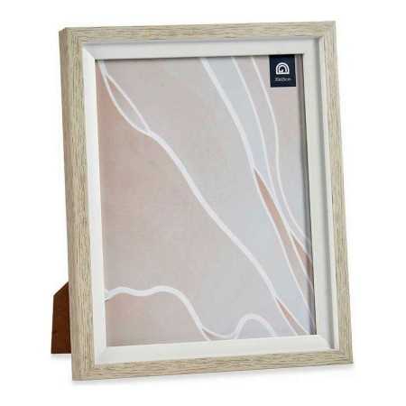 Fotoram Brun Vit 24 x 2 x 29 cm Glas Beige Plast