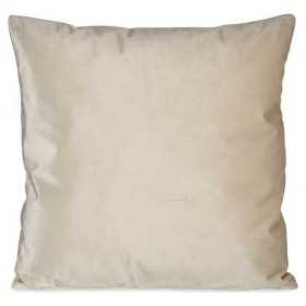 Coussin Polyester Velours Ivoire (45 x 13 x 45 cm)