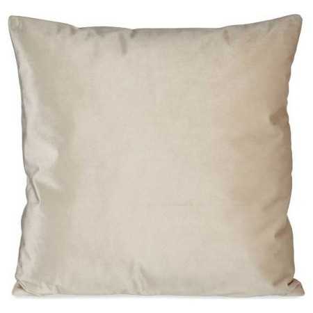 Cushion Polyester Velvet Ivory (45 x 13 x 45 cm)