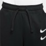 Pantalon de sport long Nike Swoosh Enfants Noir