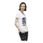 T-shirt à manches courtes femme Adidas Boxed Camo Blanc