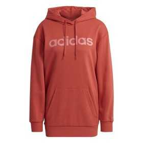 Tröja med huva Dam Adidas Essentials Logo Röd
