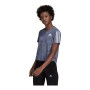 Damen Kurzarm-T-Shirt Adidas Own The Run Stahlblau